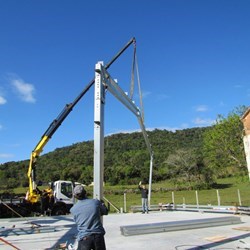 içando o segundo pórtico (tesouras e colunas juntas)