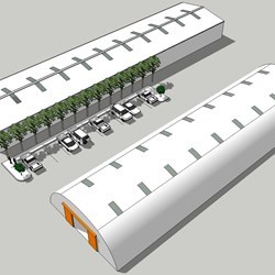Galpão Express pela Frisomat : 2 pavilhões industriais modulares de aço galvanizado