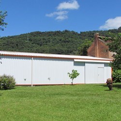 outside view of the 2 foiled door closed